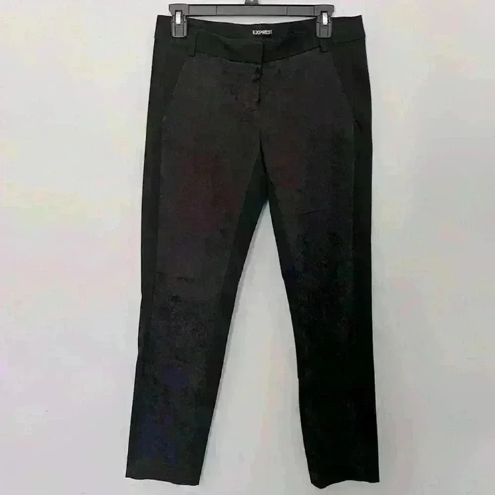 Express Black Columnist Lace Pant - Picture 1 of 4